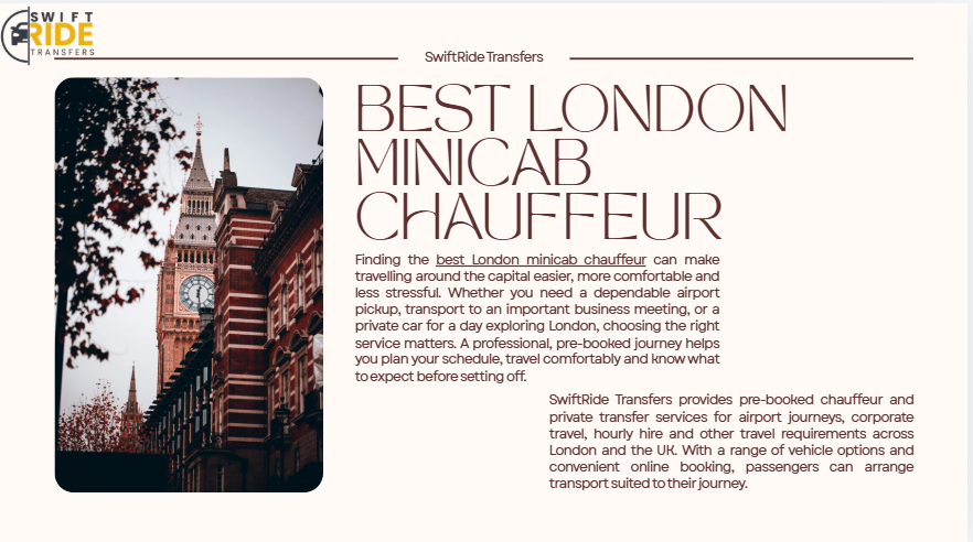 Best London Minicab Chauffeur